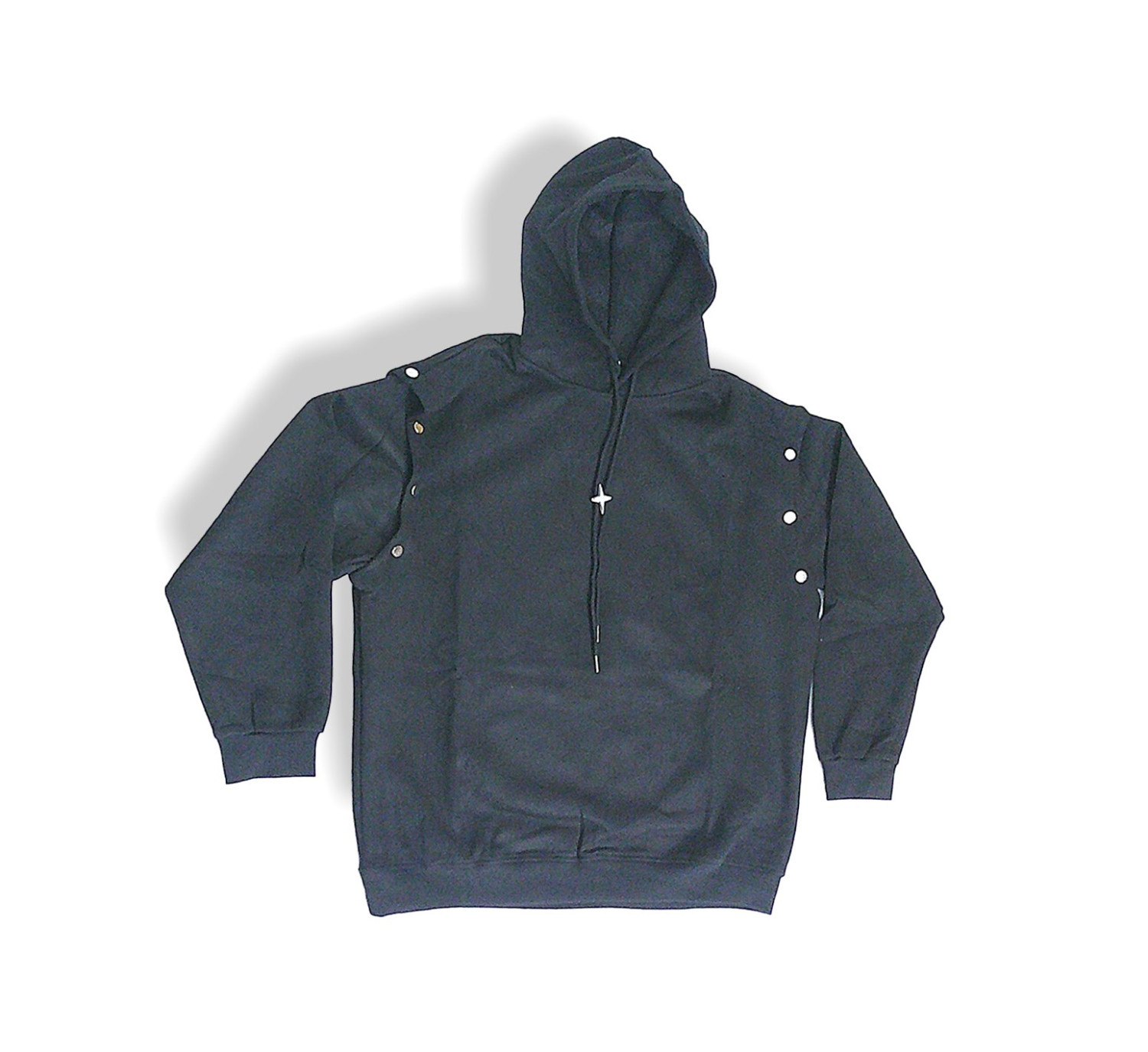 1 Piece Men's Casual Solid Basic Hooded Sweatshirt Streetwear For Winter Fall