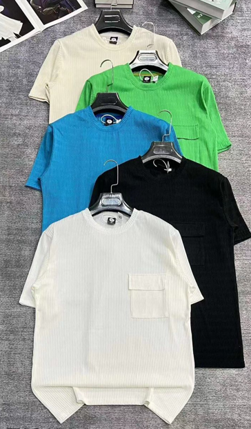 Classic Fit Mens Crew Neck T-Shirt - Soft, Breathable, Chest Pocket, Short Sleeve, Casual Summer Tee for Outdoor Activities