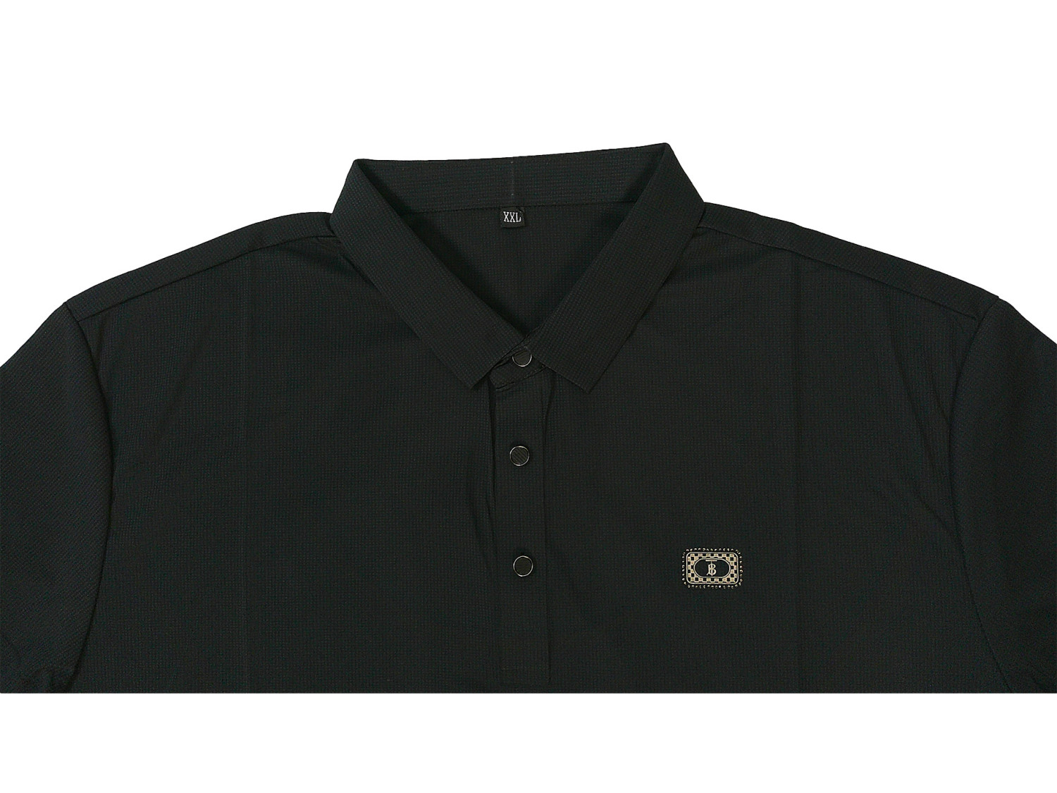 Men's Classic Short Sleeve T-Shirt - Button-Up Front, Lapel Collar, Contrast Trim, Solid Color- Perfect for Casual Wear