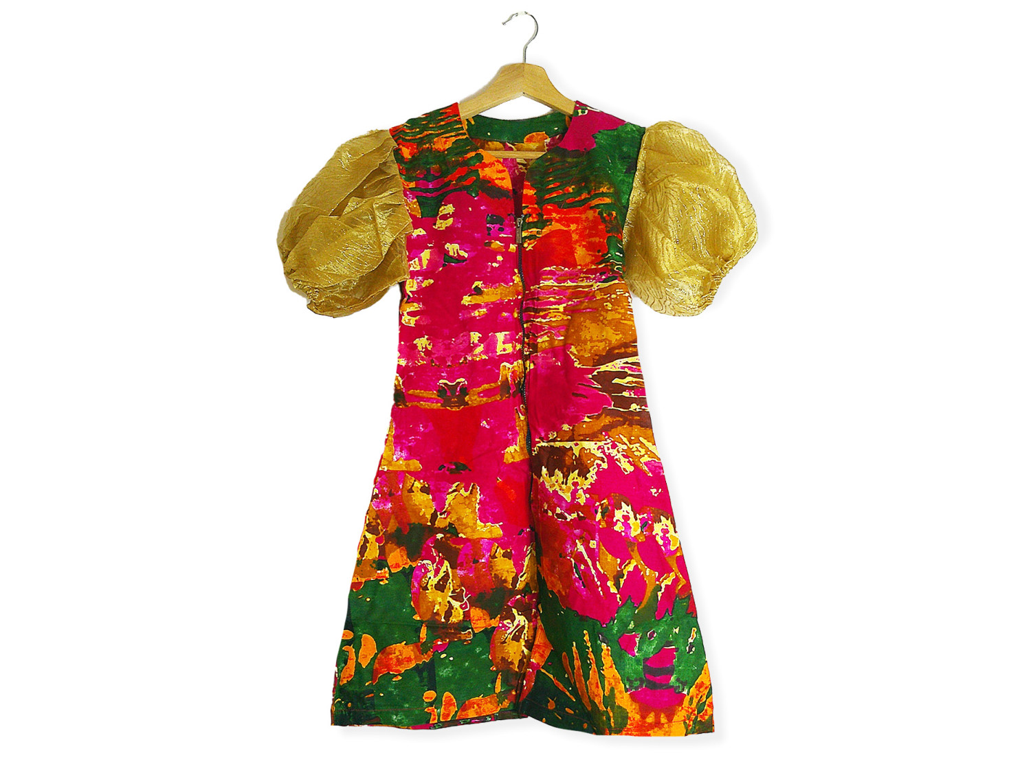 Trendy Ready-To-Wear Ankara style With Puffy Sleeves, African Dress, High Quality African clothing for Women