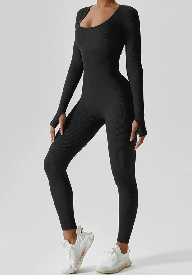 Workout Fitness Yoga Leggings Jumpsuit, Luxurious Plush-Lined Jumpsuit for Women, Women's Active wear