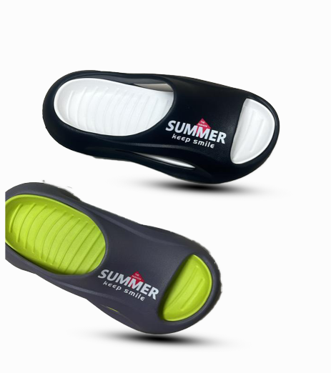 Plus Size Men's Comfy Chic Color Block Open Toe Slippers, Breathable, Non Slip, Durable Soft EVA Sole, Anti Odor, Relaxing Fit - Ideal for Indoor Outdoor Use, Perfect Gift for Him